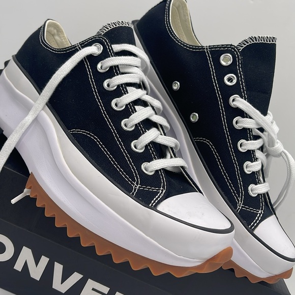 Converse Men’s RUN STAR HIKE OX BLACK/WHITE/GUM 168816C
Platforms Sneakers - Picture 6 of 16